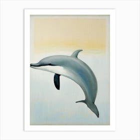 Dolphin Symbol Abstract Painting Art Print