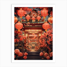 Chinese New Year Decorations 11 Art Print