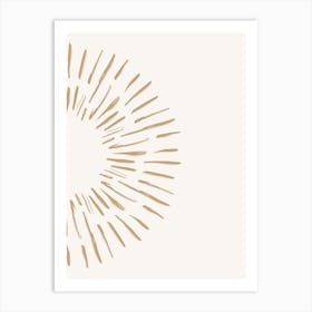 Golden Sunburst Art Print