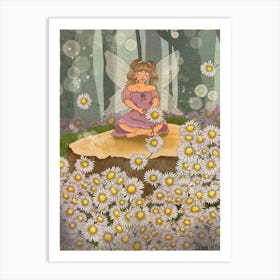 Daisy Fairy Art Print