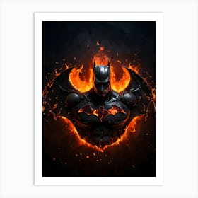 Batman Arkham Logo Art Print