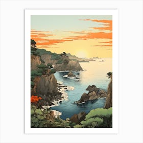 Okinawa Islands In Okinawa, Ukiyo E Drawing 1 Art Print