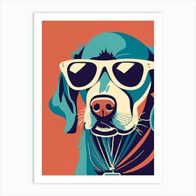 Dog In Sunglasses 1 Art Print