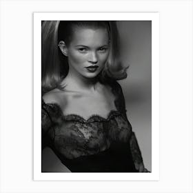 Super Model Kate Moss Portrait Art Print