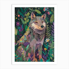 Wolf In The Forest Art Print