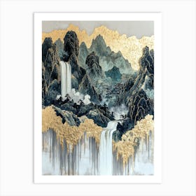 Andes Abstraction Mystical Flow Art Print