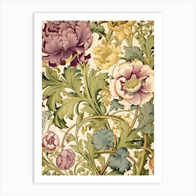 Floral Wallpaper 190 Art Print