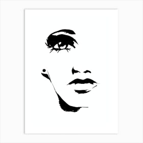 Abstract Face 1 Femme Series Art Print
