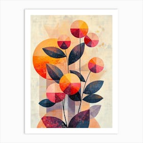 Abstract Flowers 24 Art Print