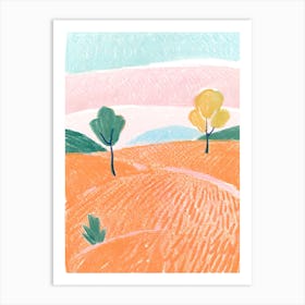 Landscape With Trees Art Print