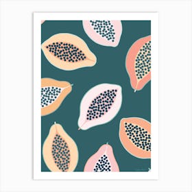 Pink Papaya Art Print