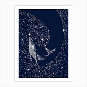 Starry Whale Art Print