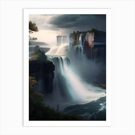 Niagara Falls Of The South, United States Realistic Photograph (3) Art Print