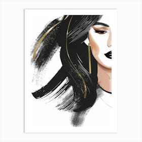 Black And Gold 27 Art Print