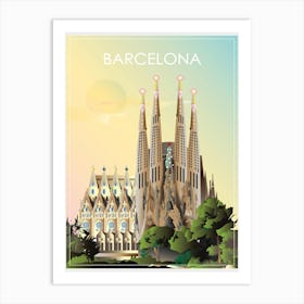 Barcelona Spain Sagrada Familia Art Print