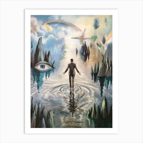 Man In Water Art Print