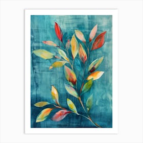 Abstract Of Leaves 4 Art Print