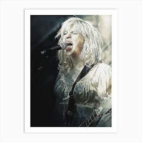 Superstars Of Courtney Love In Live Art Print