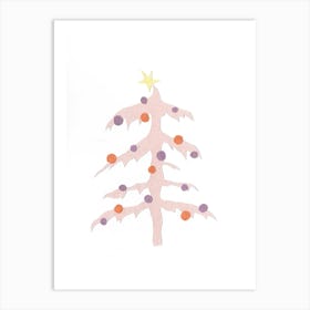 Christmas Tree Collage Art Print