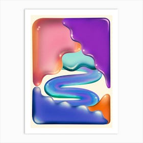 Abstract Jelly Odyssey Art Print