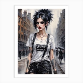 Punk Girl 3 Art Print