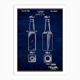 Beer Bottle 1934 Art Print