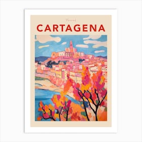 Cartagena Spain 8 Fauvist Travel Poster Art Print