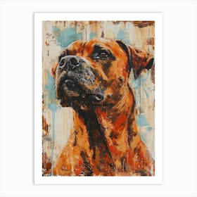 Boerbull Acrylic Painting 3 Art Print