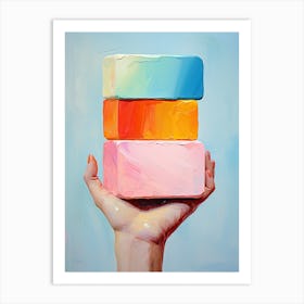 'Colorful Soap' , Stones Art Art Print