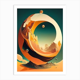 Gravity Well Comic Space Space Art Print