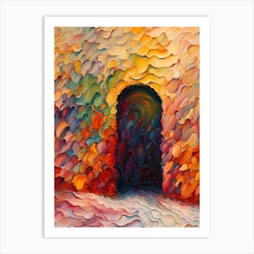 Abstract Of An Open Door Art Print