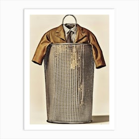 Suit In A Laundry Basket Art Print