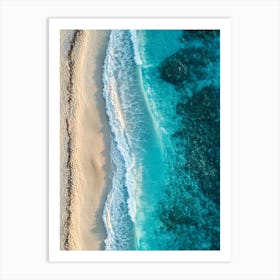 Aerial View Of A Beach 56 Art Print