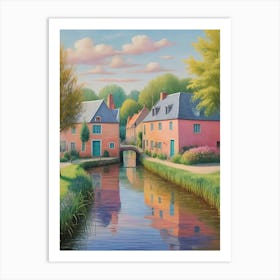 Village Canal Art Print