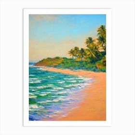 Anjuna Beach Goa India Monet Style Art Print