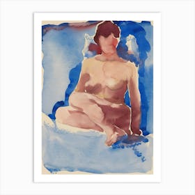 Georgia O'Keeffe - Seated Nude Art Print