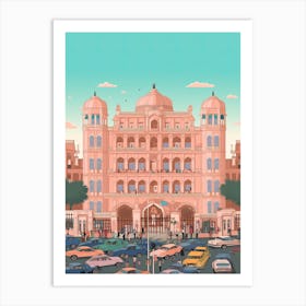 Delhi India Travel Illustration 3 Art Print