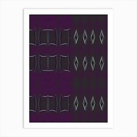 Purple Squares Art Print