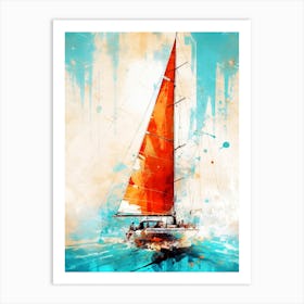 Sailboat Painting 5 sport Art Print