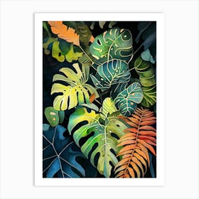 Tropical Leaves 4 nature flora Art Print