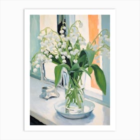 A Vase With Lily Of The Valley, Flower Bouquet 1 Art Print
