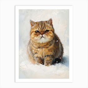 Exotic Shortrhair Cat Painting 2 Art Print