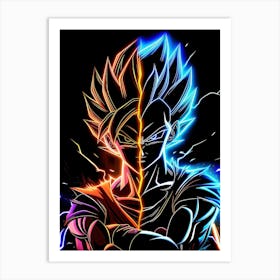 Dragon Ball Z Wallpaper 11 Art Print