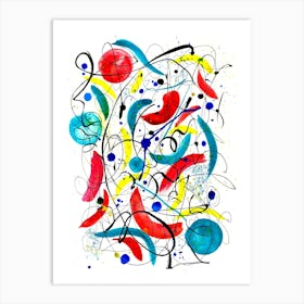 Jazz sounds and laughter Art Print
