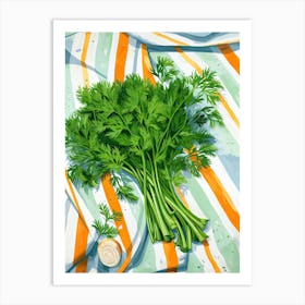 Dill Summer Illustration 3 Art Print