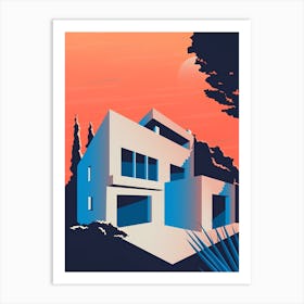 House On A Hill Art Print