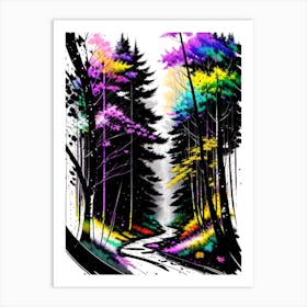 Forest Road 2 Art Print