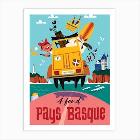 A Fond Pays Basque Art Print