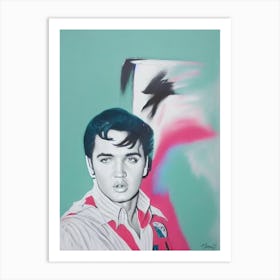 Elvis Presley 1 Colourful Illustration Art Print
