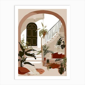 House Interior Illustration Art Print